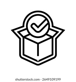 ícone de linha pré-montada vetor. sinal pré-montado. isolado contorno símbolo ilustração preta