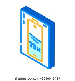 ícone isométrico pré- carregado vetor. sinal pré- carregado. ilustração de símbolo isolado