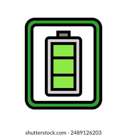 pre charged label product caution color icon vector. pre charged label product caution sign. isolated symbol illustration
