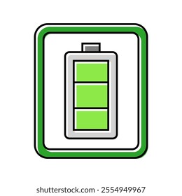 pre charged label product caution color icon vector. pre charged label product caution sign. isolated symbol illustration