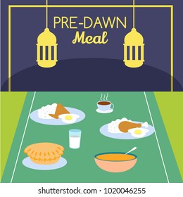 Pre Dawn meal illustration