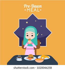 Pre Dawn meal illustration