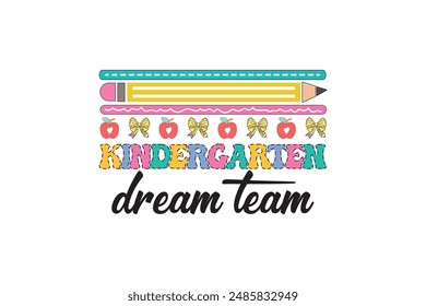 Pre K Dream Team Teacher Dalmatian Dots School EPS T shirt Design, Teacher EPS Quotes Design t shirt, Love Teacher EPS,Gift For Teachers