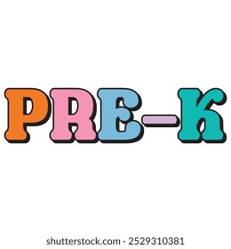 PRE K  Teacher Day T-Shirt Design