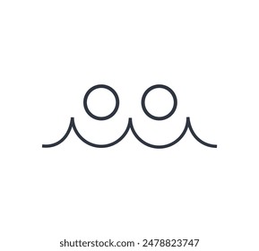 Pre mix of foam solution symbol
