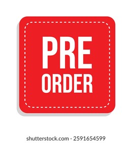 pre order icon with white background