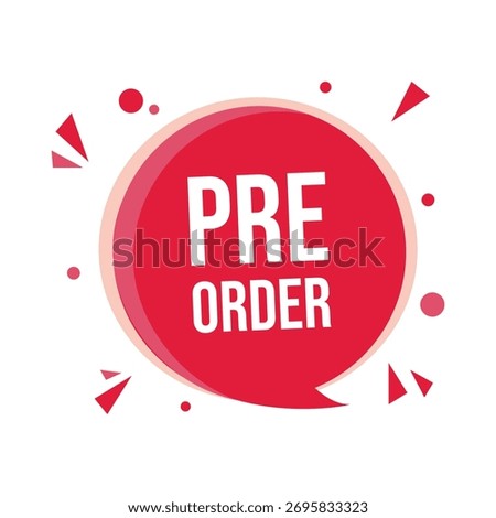 pre order icon with white background