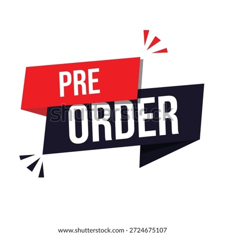 pre order icon with white background