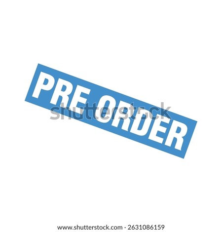 Pre Order Letter Rubber Stamp Template Design