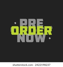 Pre-Order Now-Aufkleber - Pre-Order Now Label - Order Now Design