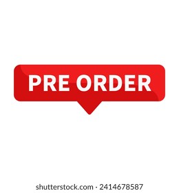 Pre Order Red Rectangle Shape For Sale Promotion Business Marketing Social Media Information
