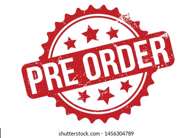 Pre Order Rubber Stamp. Pre Order Rubber Grunge Stamp Seal Vector Illustration - Vector