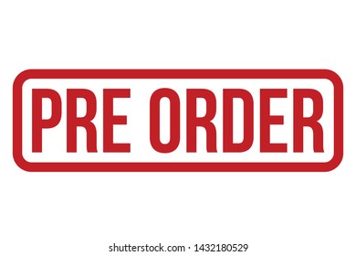 Pre Order Rubber Stamp. Pre Order Stamp Seal – Vector