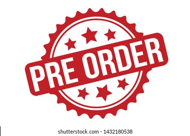 Pre Order Rubber Stamp. Pre Order Stamp Seal – Vector