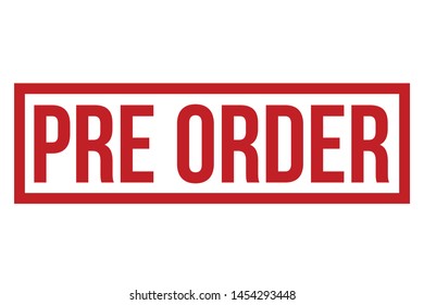 Pre Order Rubber Stamp. Pre Order Stamp Seal – Vector