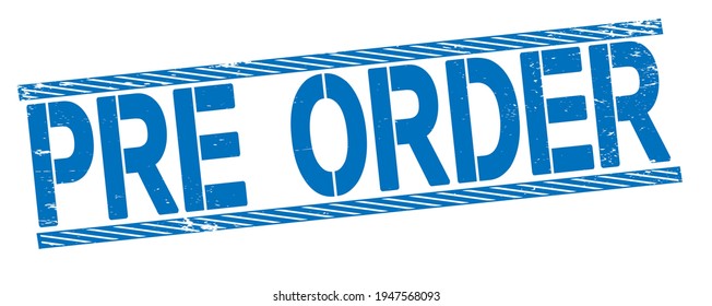 pre order. stamp. square grunge isolated pre order sign