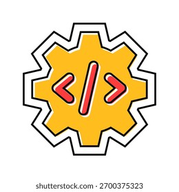 pre programmed features color icon vector. pre programmed features sign. isolated symbol illustration