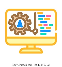 pre programmed modes color icon vector. pre programmed modes sign. isolated symbol illustration