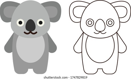 Pre School Coloring Animal Illustration
