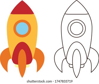 Pre School Coloring Astronomic Object