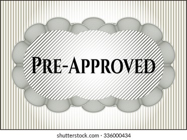 Pre-Approved colorful card