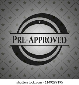 Pre-Approved dark emblem. Retro