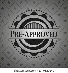 Pre-Approved dark icon or emblem