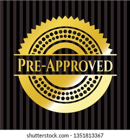 Pre-Approved gold emblem or badge