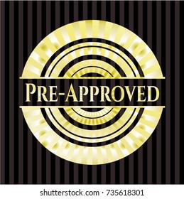 Pre-Approved golden emblem