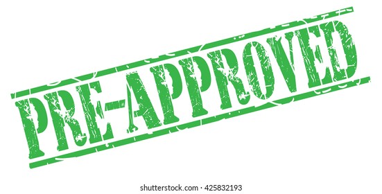 pre-approved grunge stamp, vector illustration