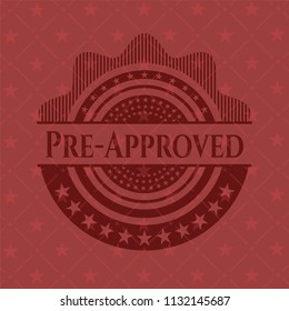 Pre-Approved realistic red emblem