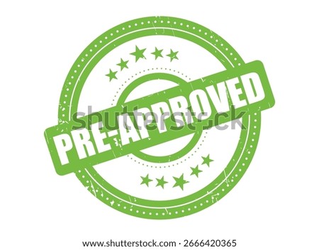 Pre-Approved Rubber Stamp Seal with a Dotted Circle