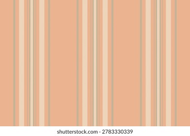 Preation background vertical seamless, jacket texture fabric lines. Fining room pattern textile stripe vector in orange and old lace colors palette.