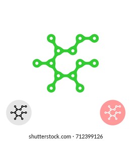 Ícone prebiótico. Estrutura química do símbolo da substância prebiótica.