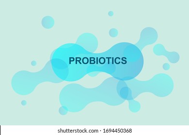 Prebiotic, Lactobacillus Vector Icon Design. Medical icons vector seamless pattern.White Background made from pills and capsules. Vector Illustration