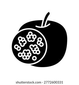 Prebiotics Icon Professional UI Symbol for Beneficial Bacteria Growth Stimulation, Dietary Fiber Nutrition and Microflora Nourishment. It represents non-digestible active fibers, gastrointestinal ecosystem support and preventative biotech wellness. Ideal for nutrition tracker dashboards, pharmaceutical clinical interfaces, and health supplement platforms. Isolated on white background