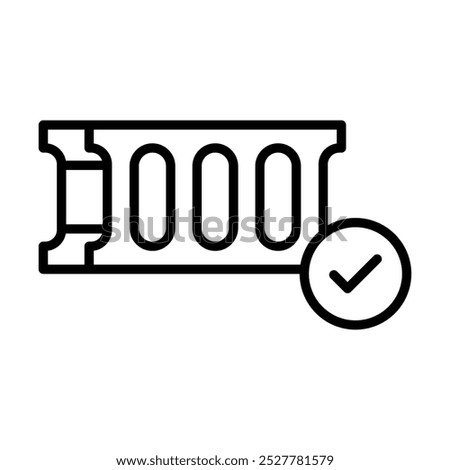 Precast Concrete icon line vector illustration