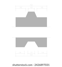 precast fence connection detail sketch section