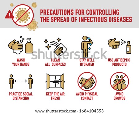 Precautions for controlling the pread of infectious diseases