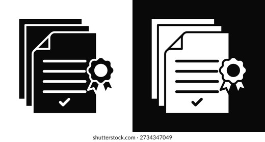 Precedent Icon White And Black Background Style