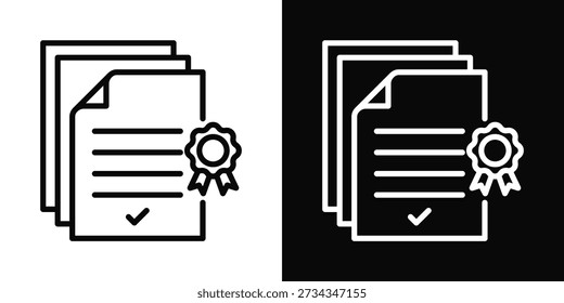 Precedent Icon White And Black Background Style