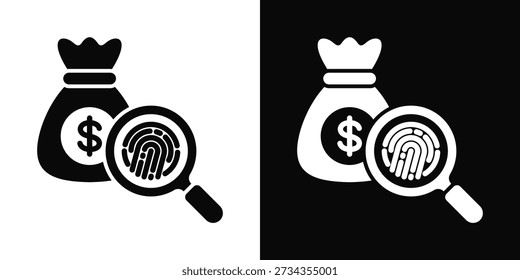 Estilo de fundo branco e preto do ícone precedente