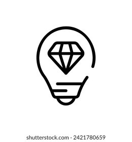 Precious Energy, Creativity Flat Icon Logo Illustration. Creativity Icon-set. Suitable For Web Design, Logo, App.