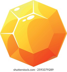 Precious gem game asset vector illustration