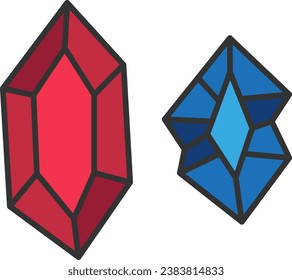 precious gemstone vector icon on white background for web and mobile design