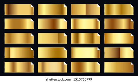 precious golden gold gradients big premium set