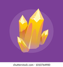 Precious mineral, vector illustration