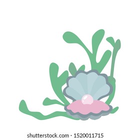 precious pearls deep in the depths of the sea hidden in shells