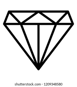 A precious stone, diamond icon