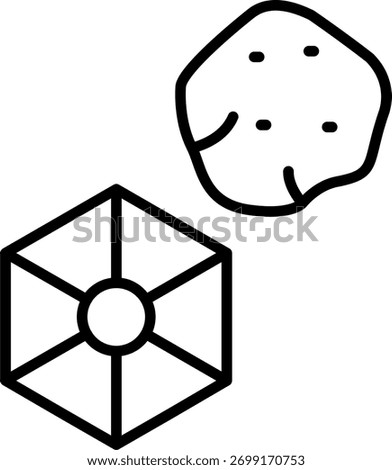 Precious stone Line vector Icon Design